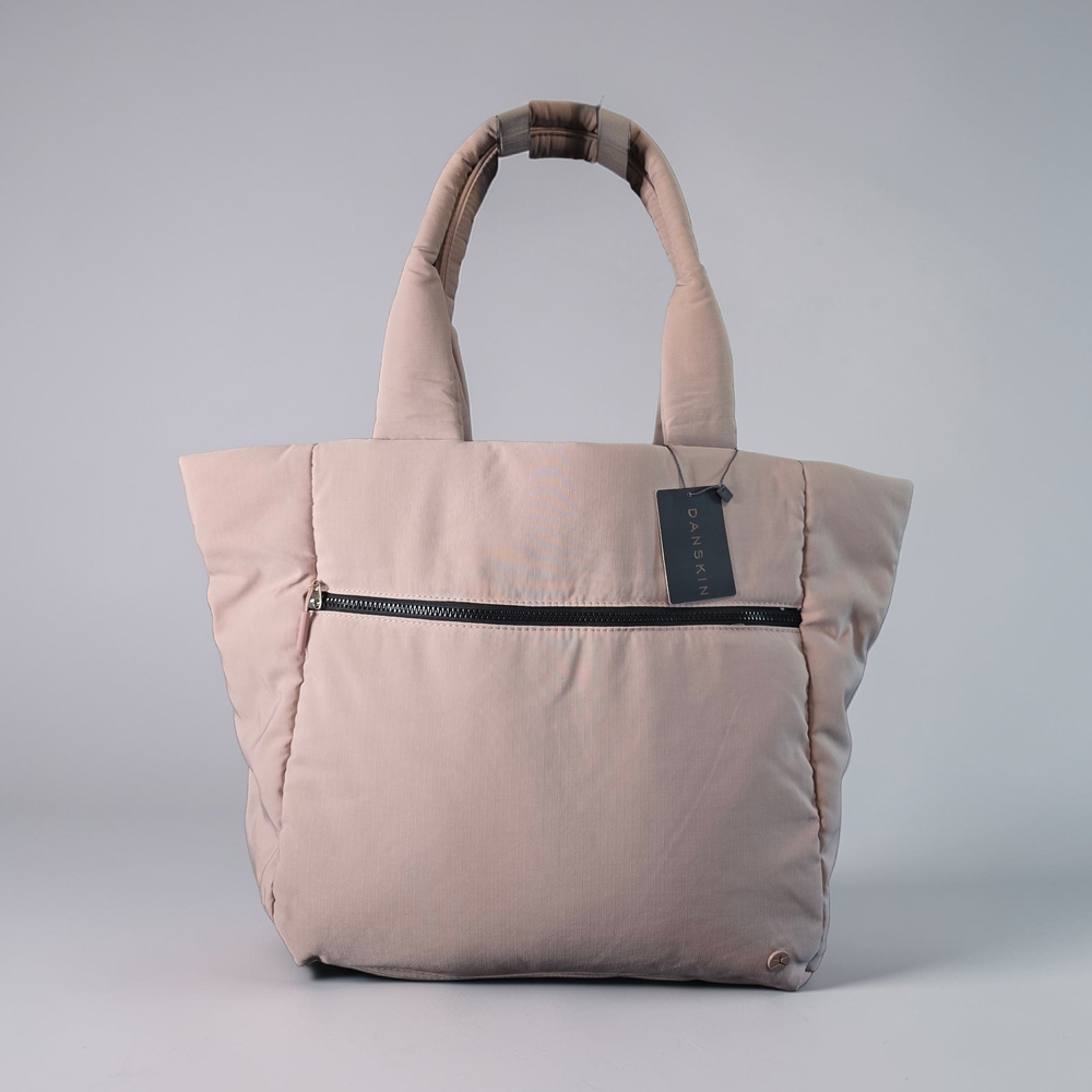 NWT Danskin Ranae Large Puffy Tote Blush Pink Gym Travel Bag